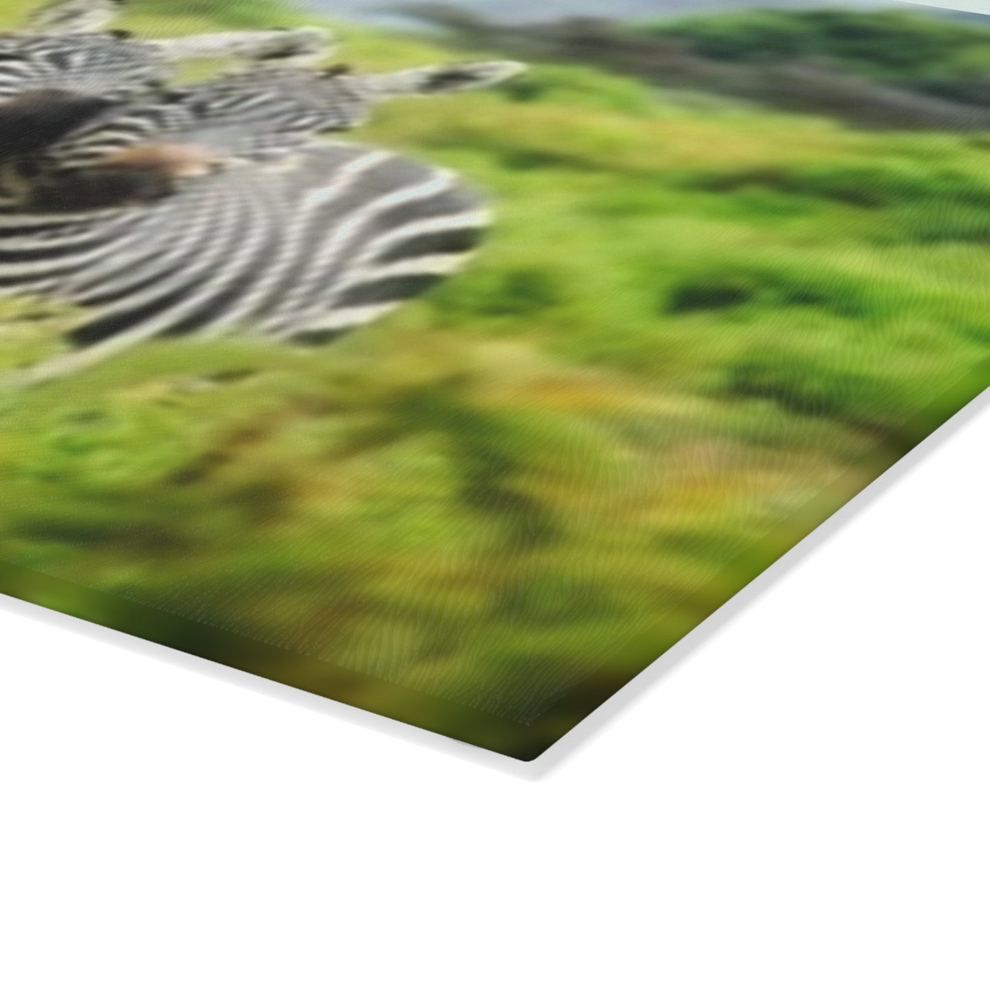 Zebra Glass Cutting Board, Kitchen Decor, Gift for Animal Lovers, Unique Cooking Accessory, Nature-Themed Home Essential