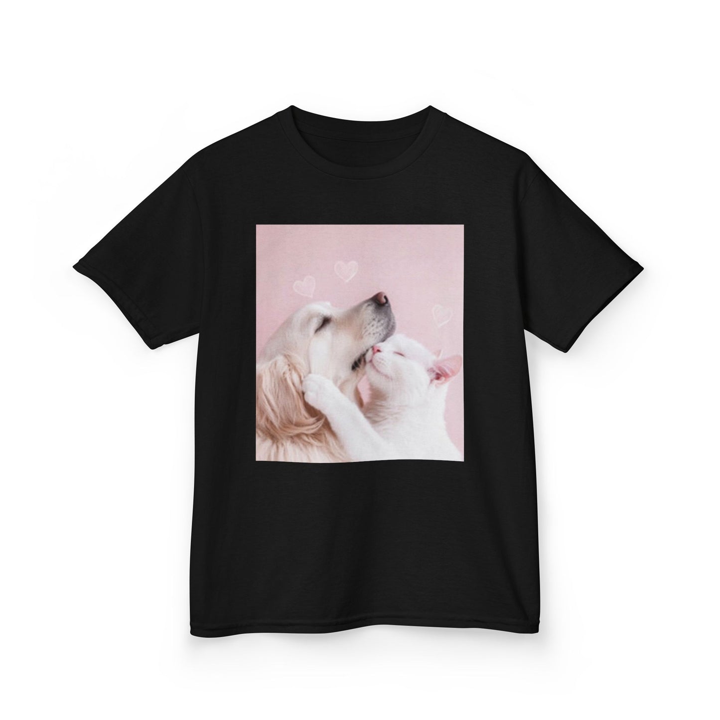 Cute Dog Love Kids Heavy Cotton Tee - Perfect Valentine’s or Everyday Wear!
