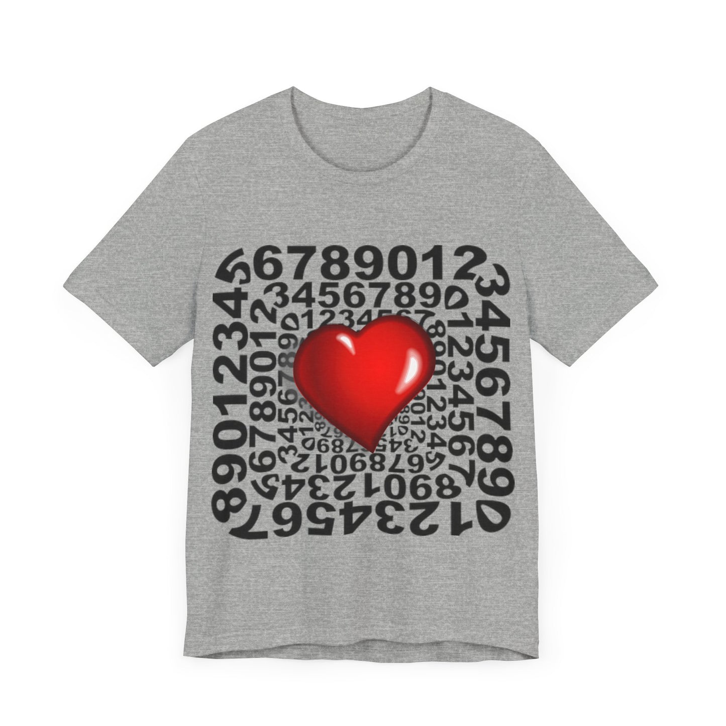 T-shirt Numbers Heart