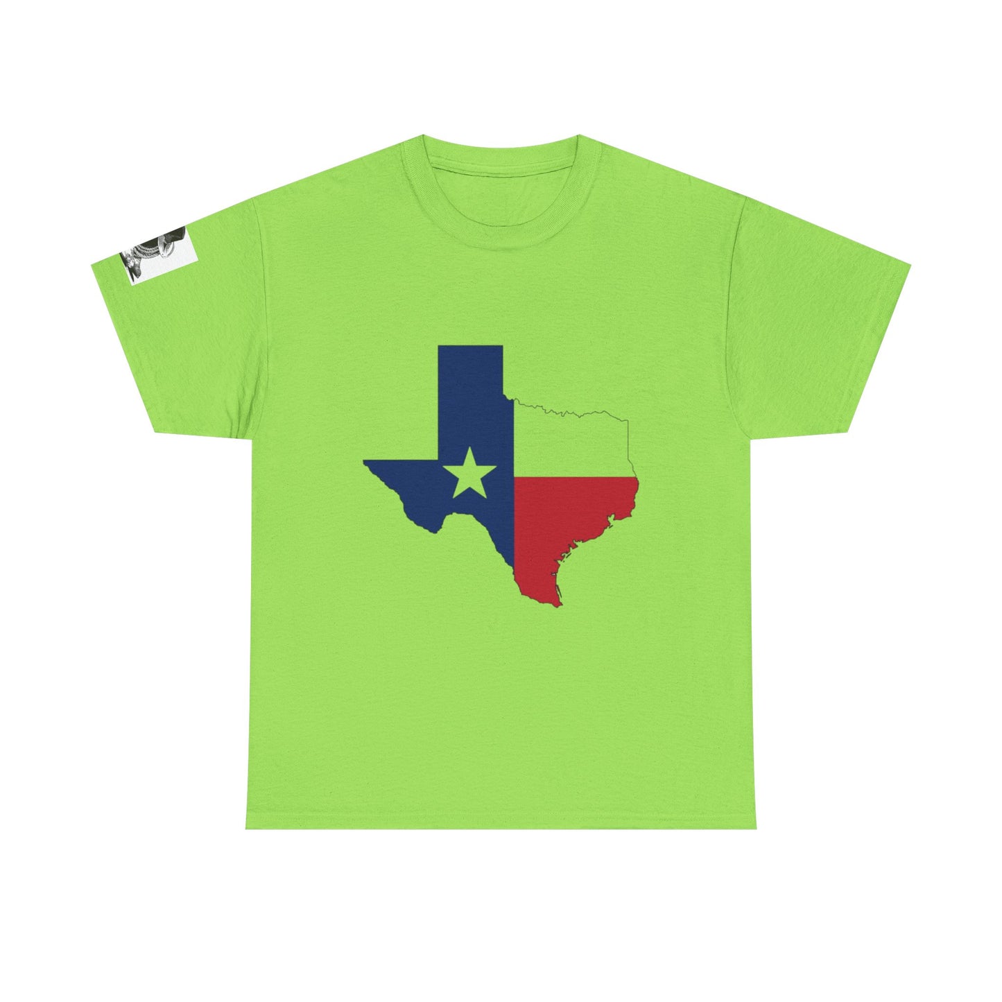 T-shirt unisexe en coton épais Texas Pride – Motif coucher de soleil rustique 