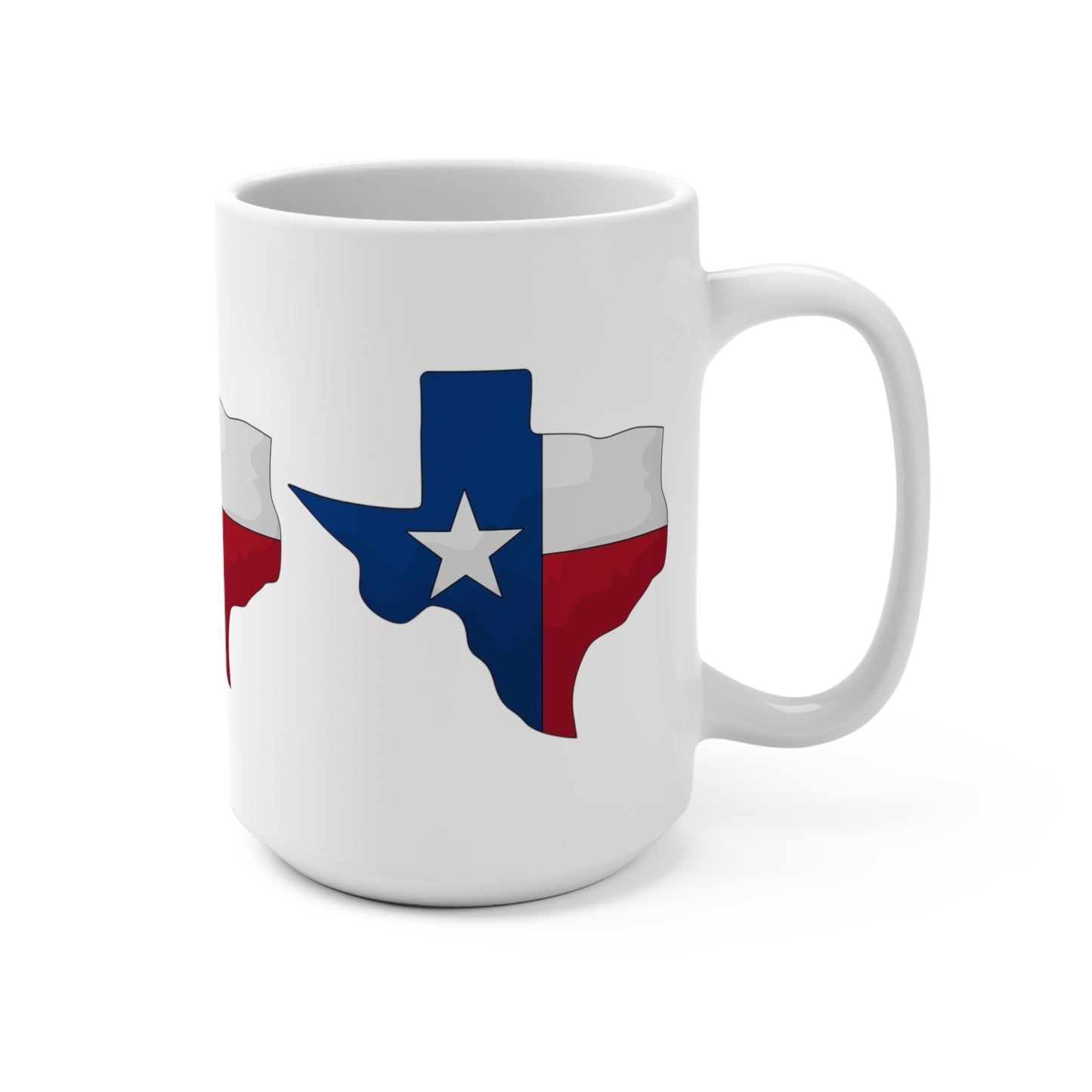 Texas Flag Mug 15oz - Perfect for Texas Pride and Gifts