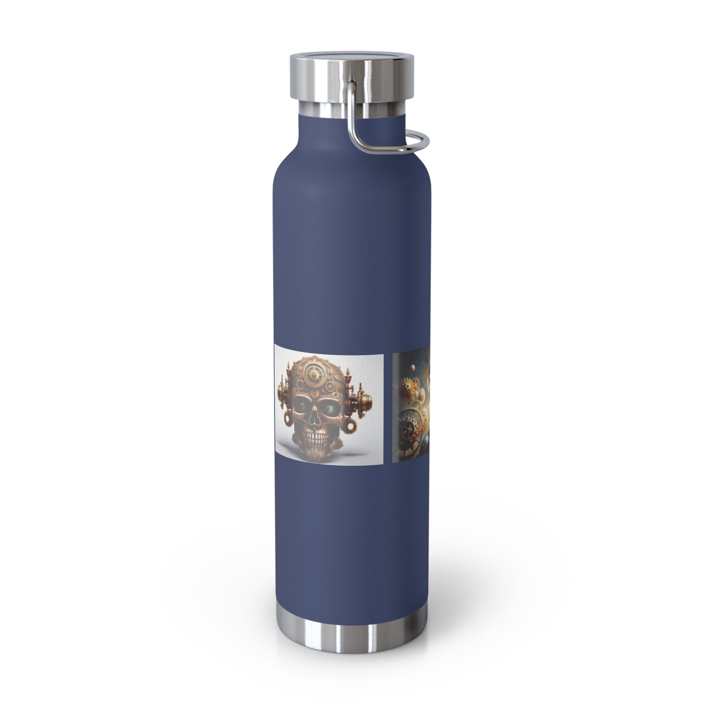 Copper Vacuum Insulated Bottle, 22oz Woman Skull Cat