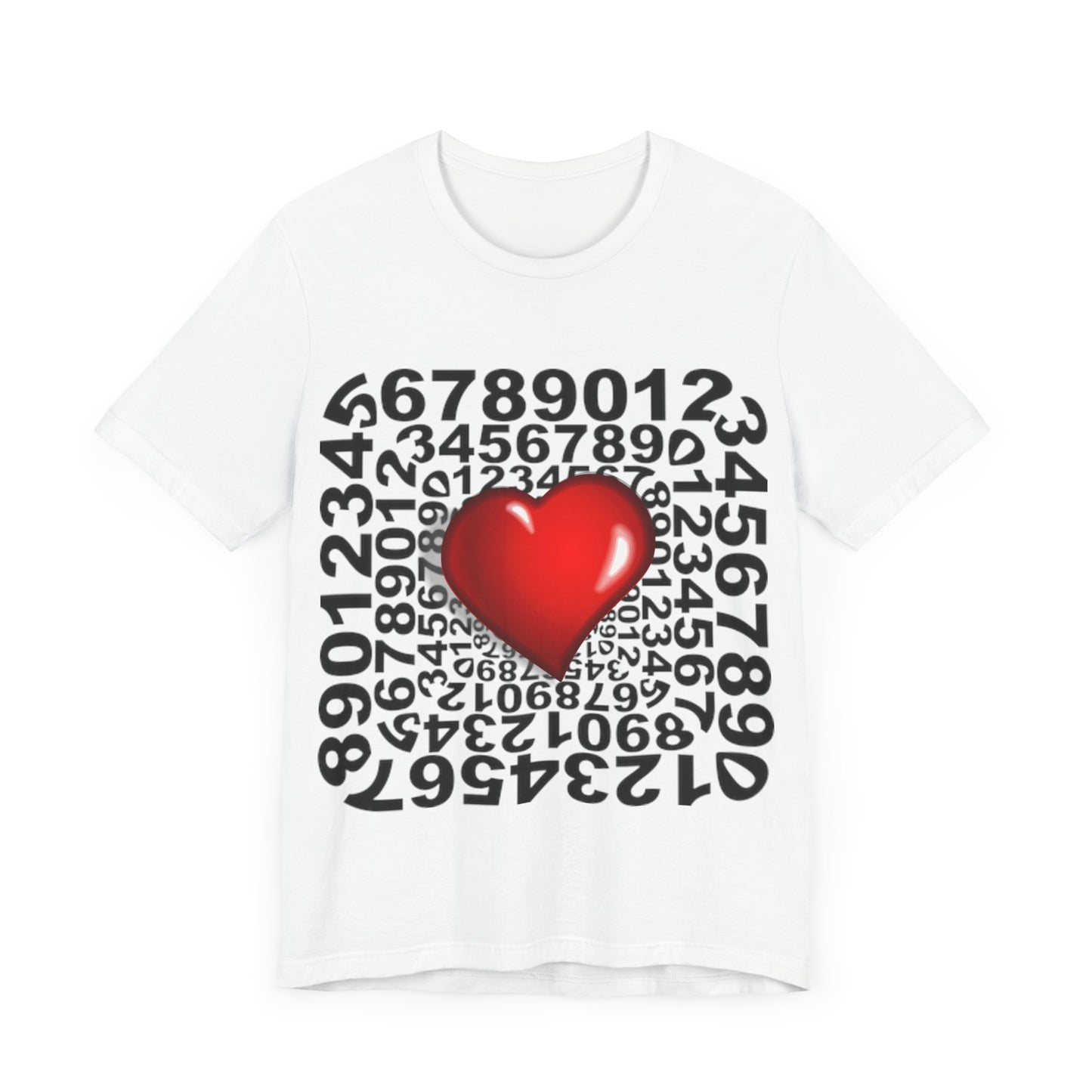 T-shirt Numbers Heart