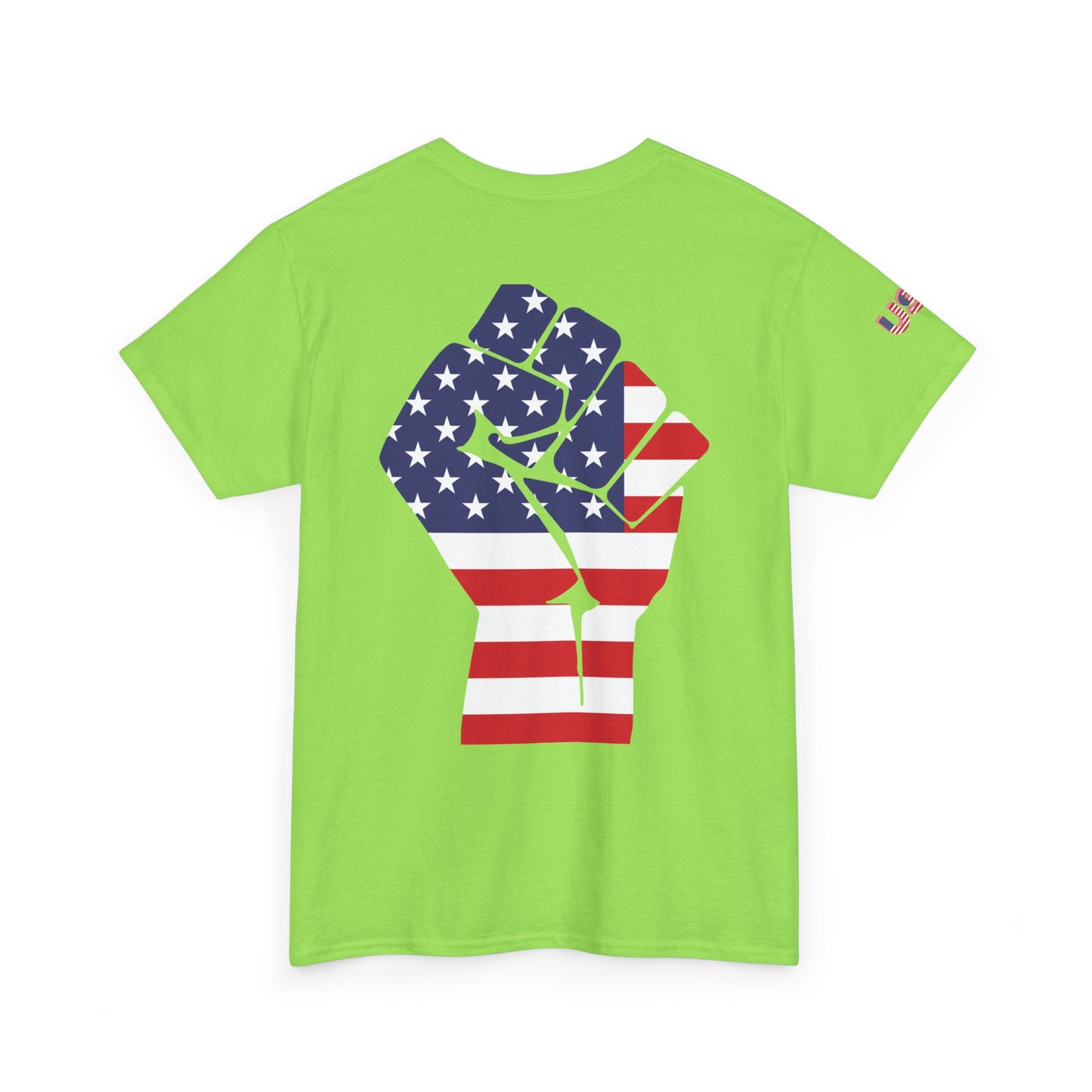 Delaware Pride Unisex Heavy Cotton T-shirt - American Flag Fist Design
