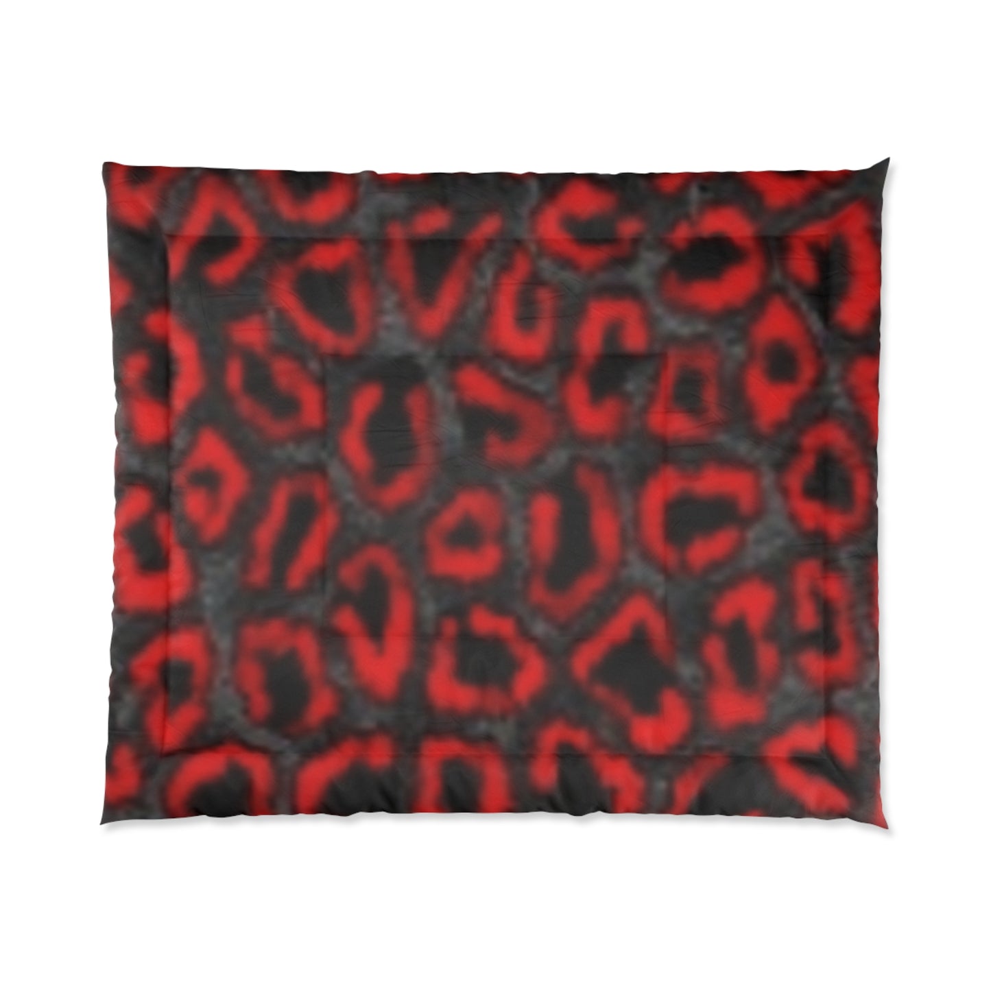 Bold Red Leopard Print Comforter for Cozy Luxury Bedrooms