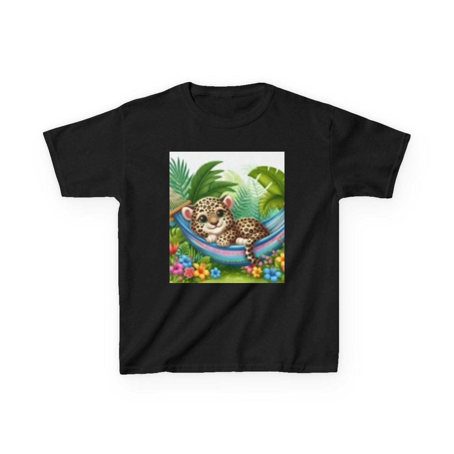 T-shirt enfant motif léopard de la jungle – Un art animalier adorable pour chaque jeune explorateur