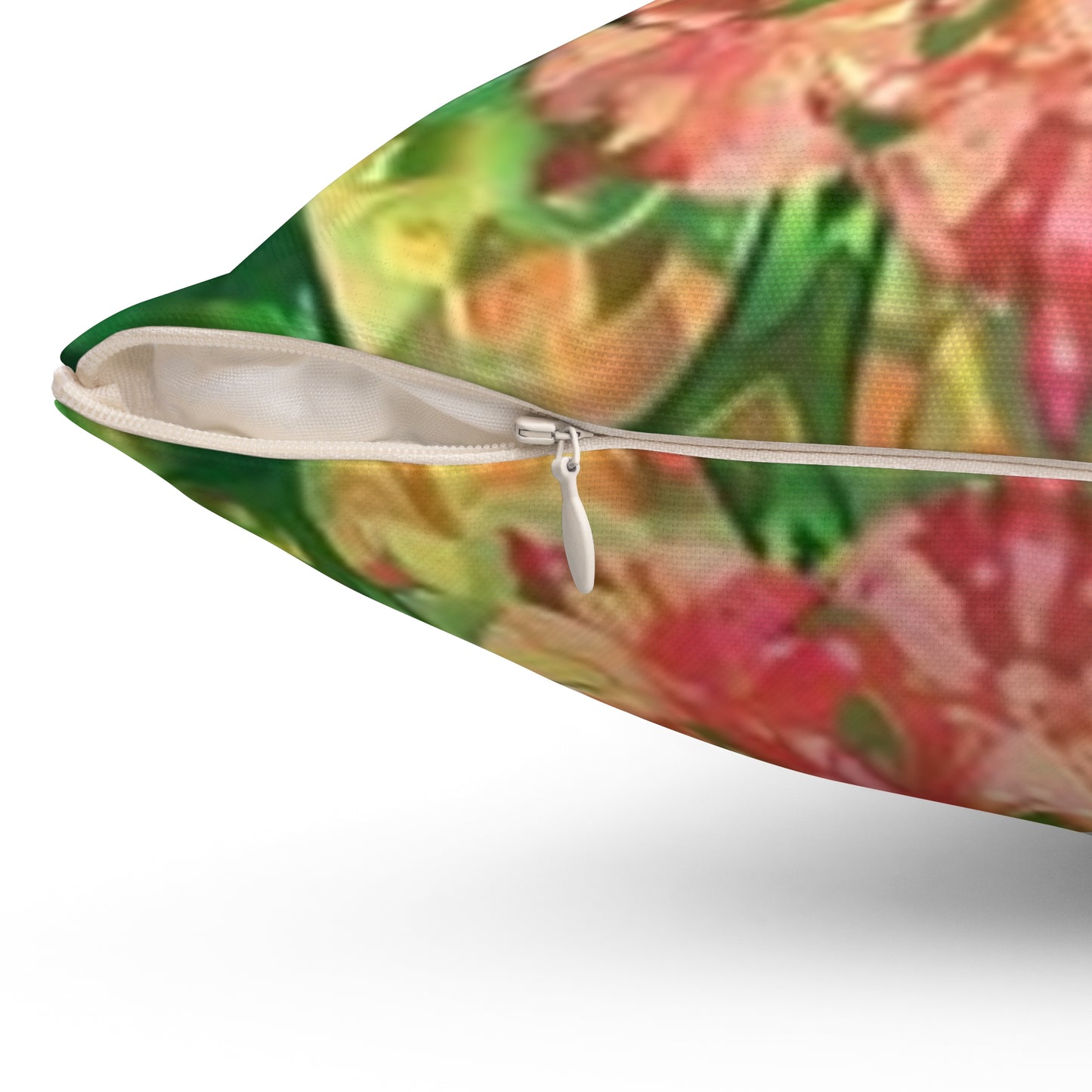 Vibrant Floral Square Pillow, Home Decor Accent, Cozy Couch Cushion, Bohemian Pillow, Gift for Flower Lovers, Decorative Throw Pillow