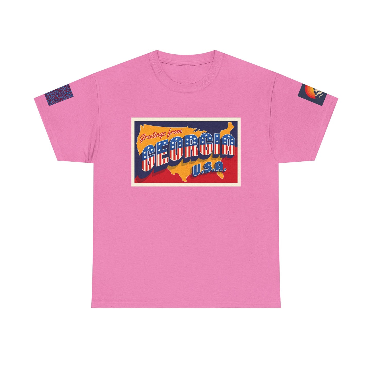 Vintage Georgia USA T-shirt - Unisex Heavy Cotton T-Shirt with Retro Design