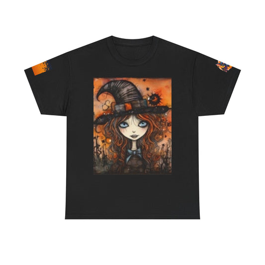 Witch Unisex Heavy Cotton T-shirt Halloween