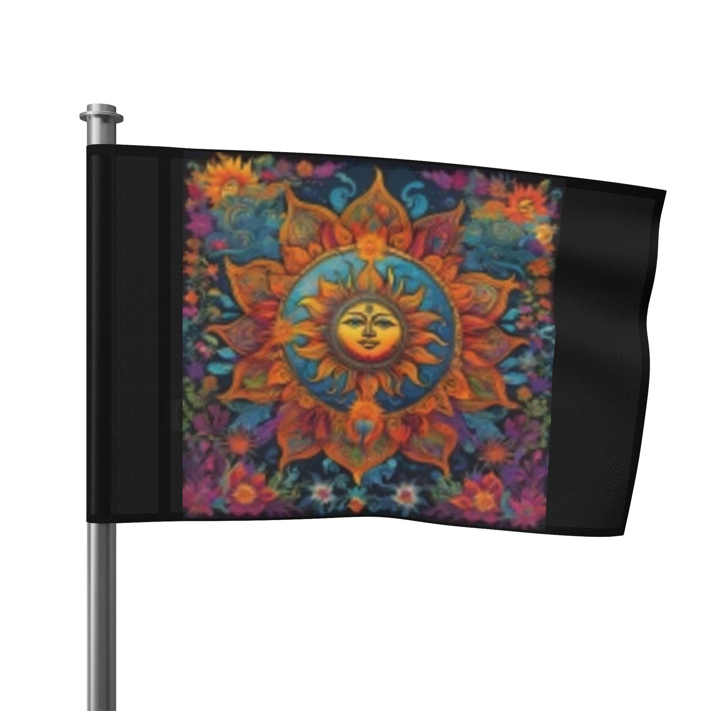 Flag Sun 18"x12" Front & Backyard & Flower Garden