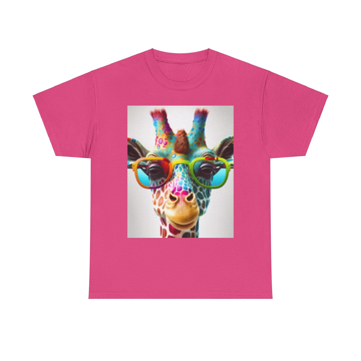 T-shirt Girafe portant des lunettes
