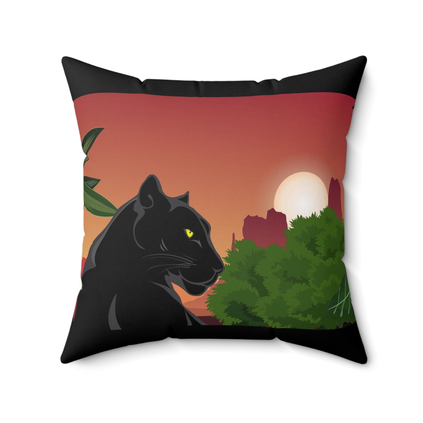 Almohada cuadrada de gamuza sintética 