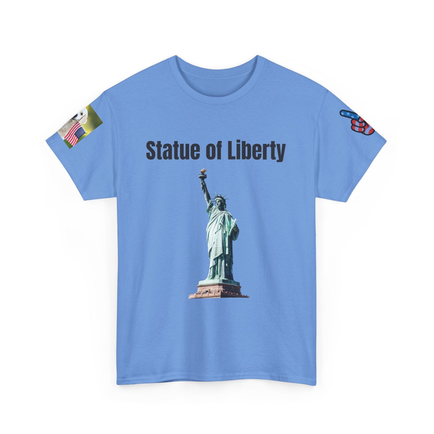 Statue of Liberty Cotton T-shirt | Unisex Independence Day Shirt, Patriotic Apparel, USA Graphic Tee, 4th of July T-Shirt, American Pride Top