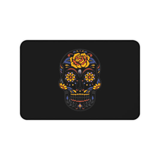 Desk Mat Skull Flowers Great Gift