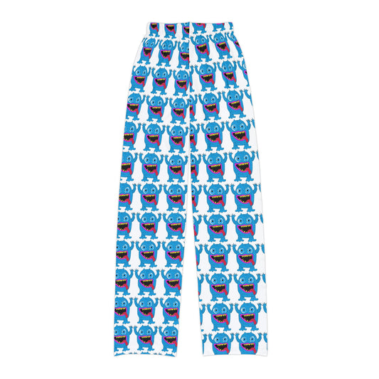 Kids' Fun Blue Monster Lounge Pants, Cute Pajama Pants, Kids Sleepwear, Everyday Comfort, Gifts for Kids