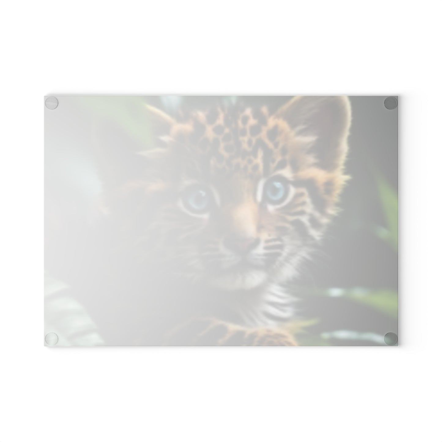 Wildlife Glass Cutting Board with Leopard Cub Design, Eco-Friendly Kitchen Gift, Unique Home Decor, Animal Lover Present, Kitchen [...]
