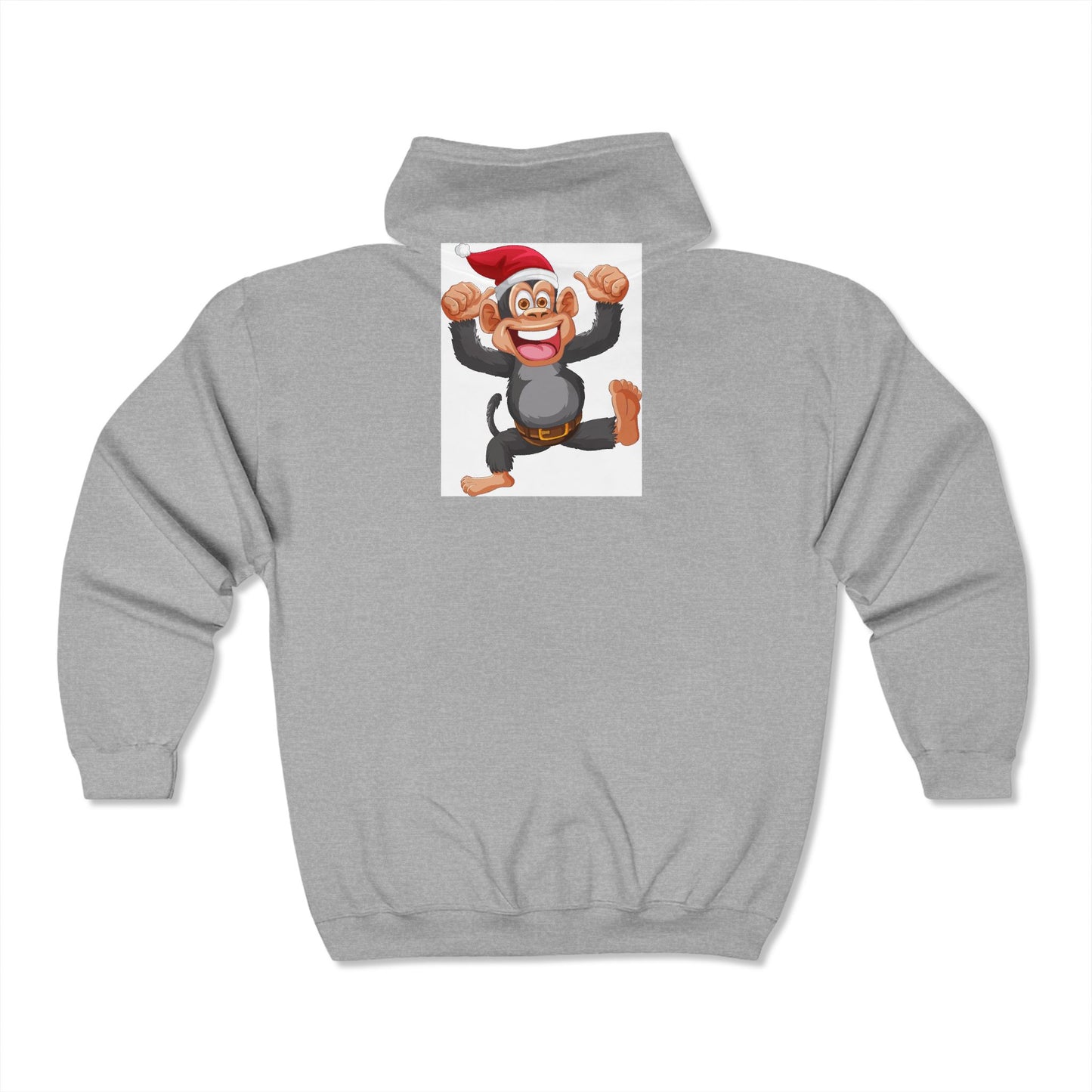 Sudadera con capucha y cremallera completa Gorro de Papá Noel con mono