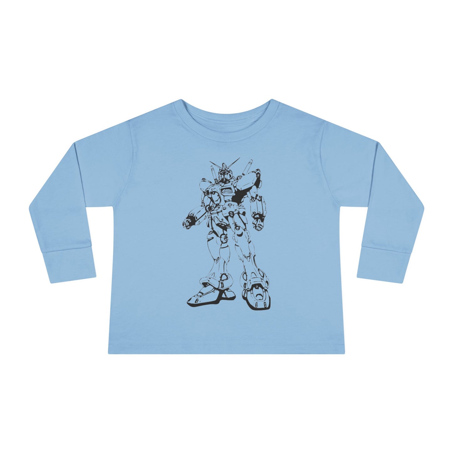 Camiseta de manga larga para niños pequeños: camiseta con gráfico de robot, perfecta para cumpleaños y juegos.