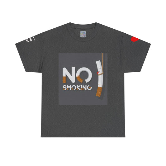 No Smoking Message T-shirt, Unisex Anti-Smoking Tee, Casual Statement Shirt, Gift for Smokers, Awareness Apparel, Health Conscious Clothing
