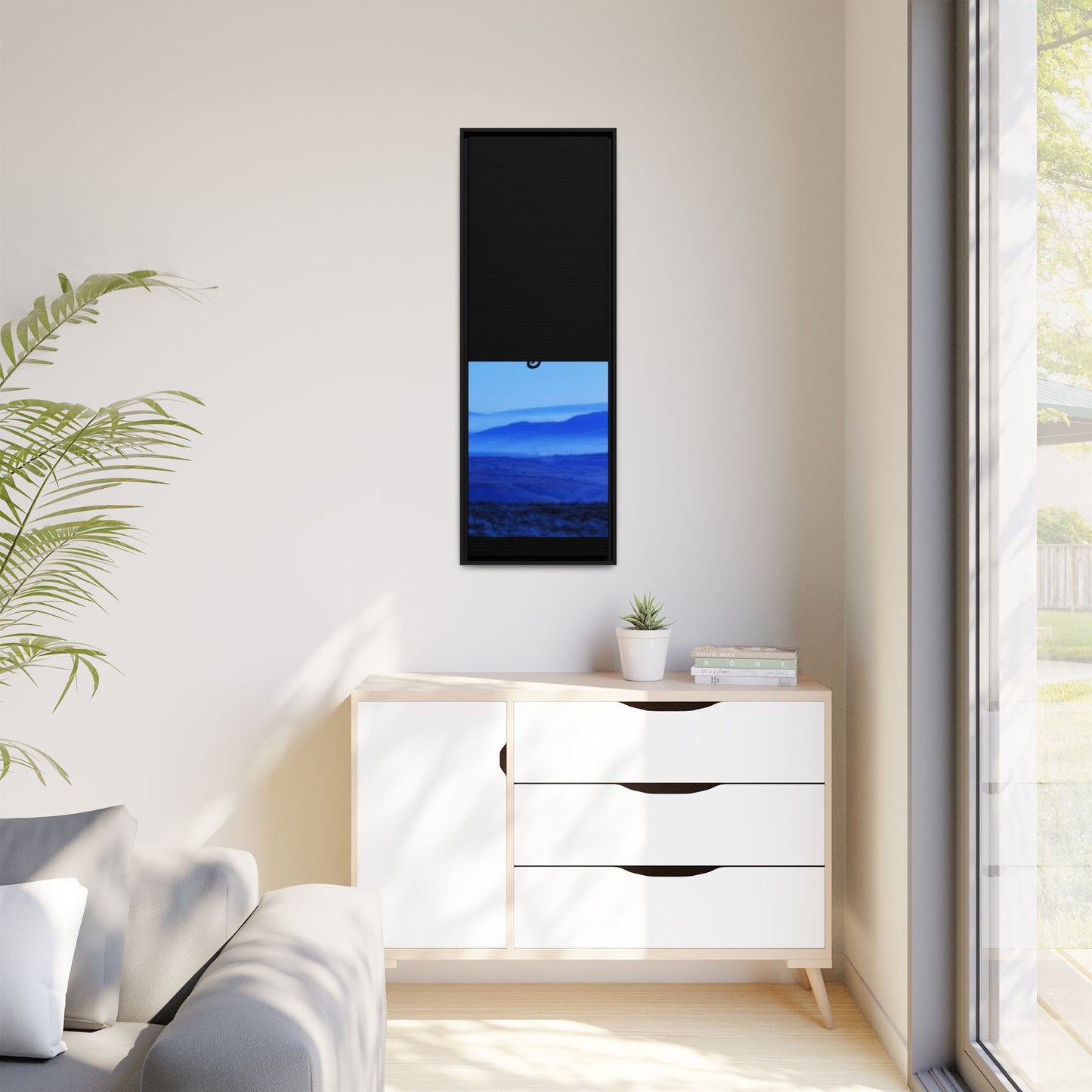 Framed Cat Silhouette Art Print, Wall Decor, Cat Lover Gift, Home Office Art, Pet Memorial