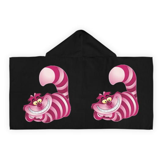Youth Hooded Towel - Cheshire Cat Design | Perfect for Beach, Pool, Bath, Kids' Gifts, Playtime, and Costumes