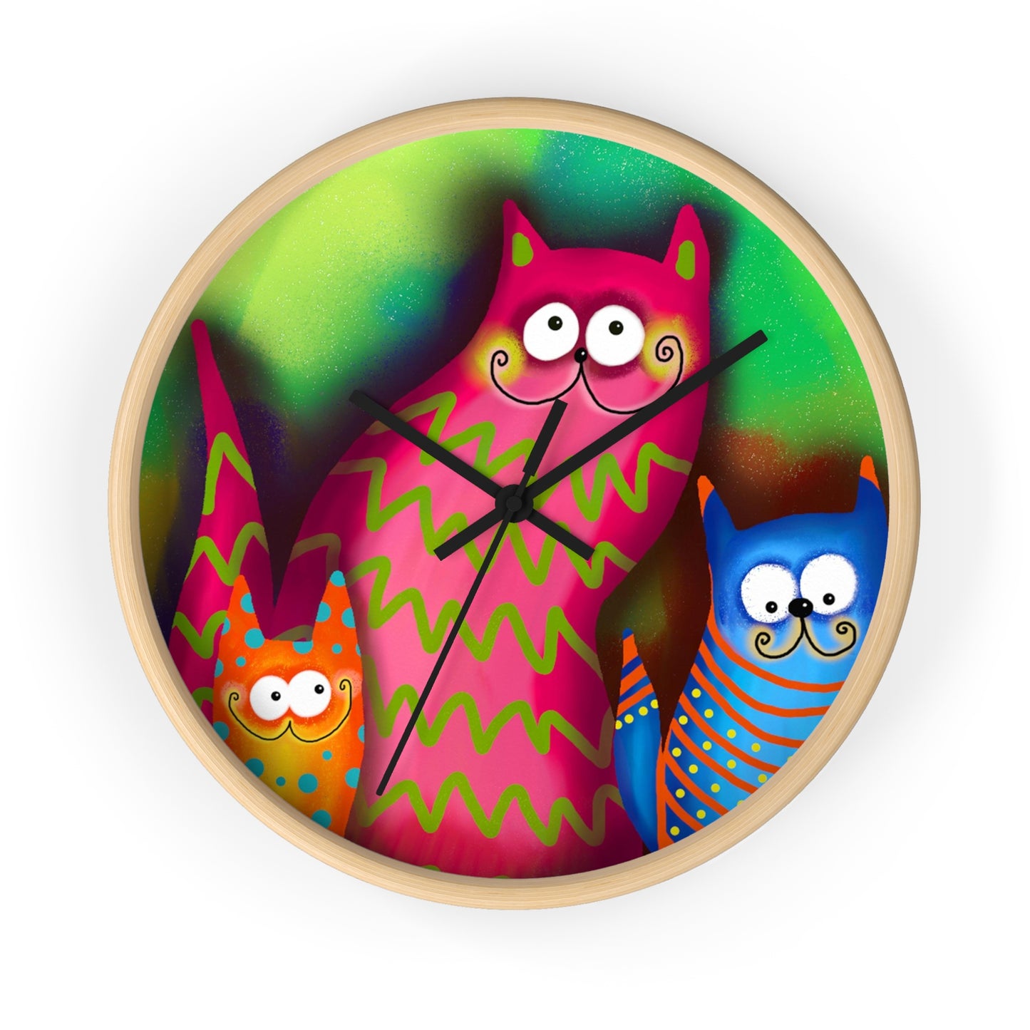 Wall clock Cat Lovers