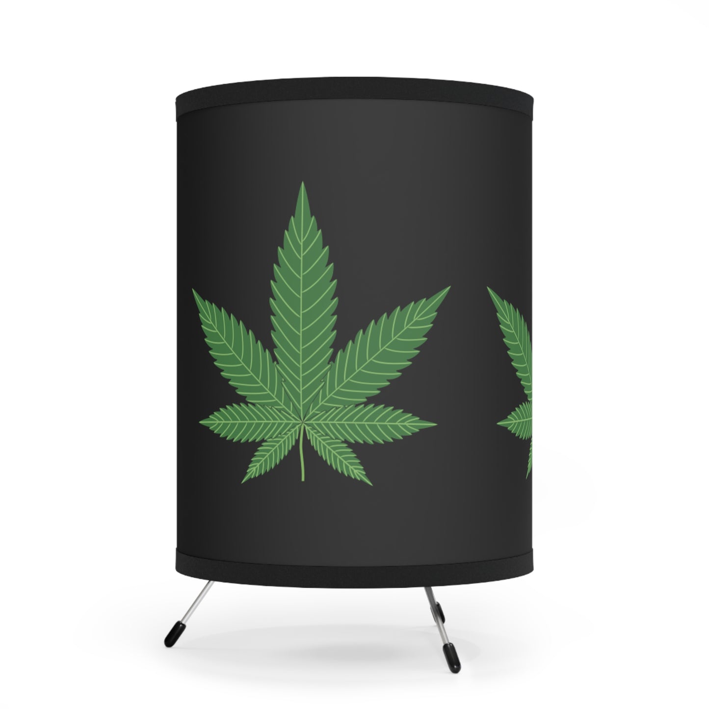 Tripod Lamp Marijuana Leaf