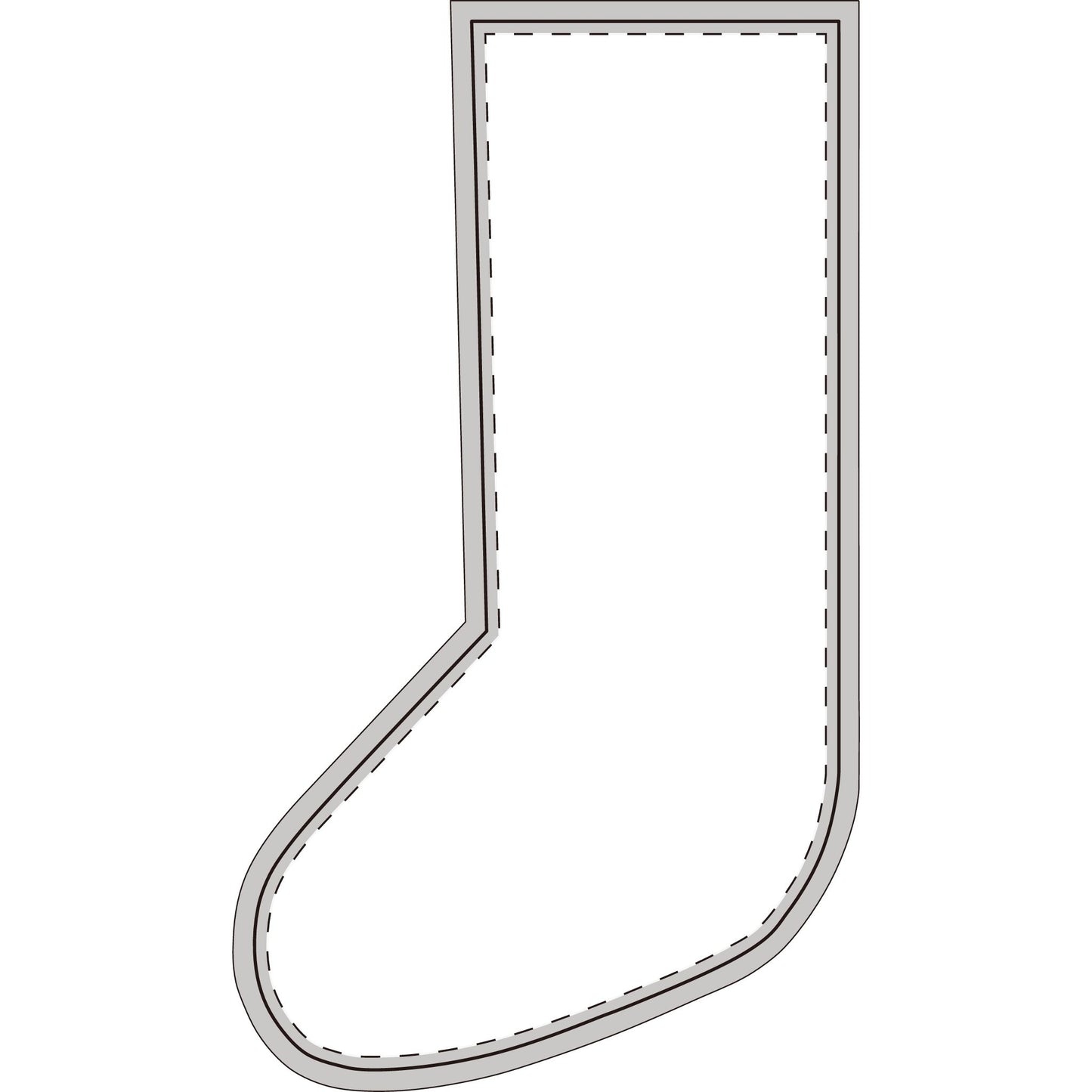 Bas de Noël (flanelle) Gnomes Paix Salutations de la saison