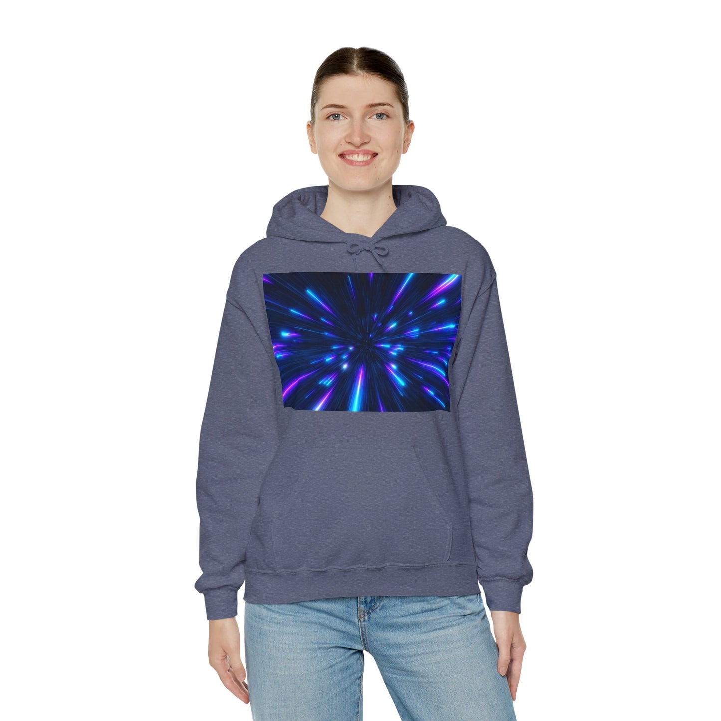 Sudadera con capucha azul
