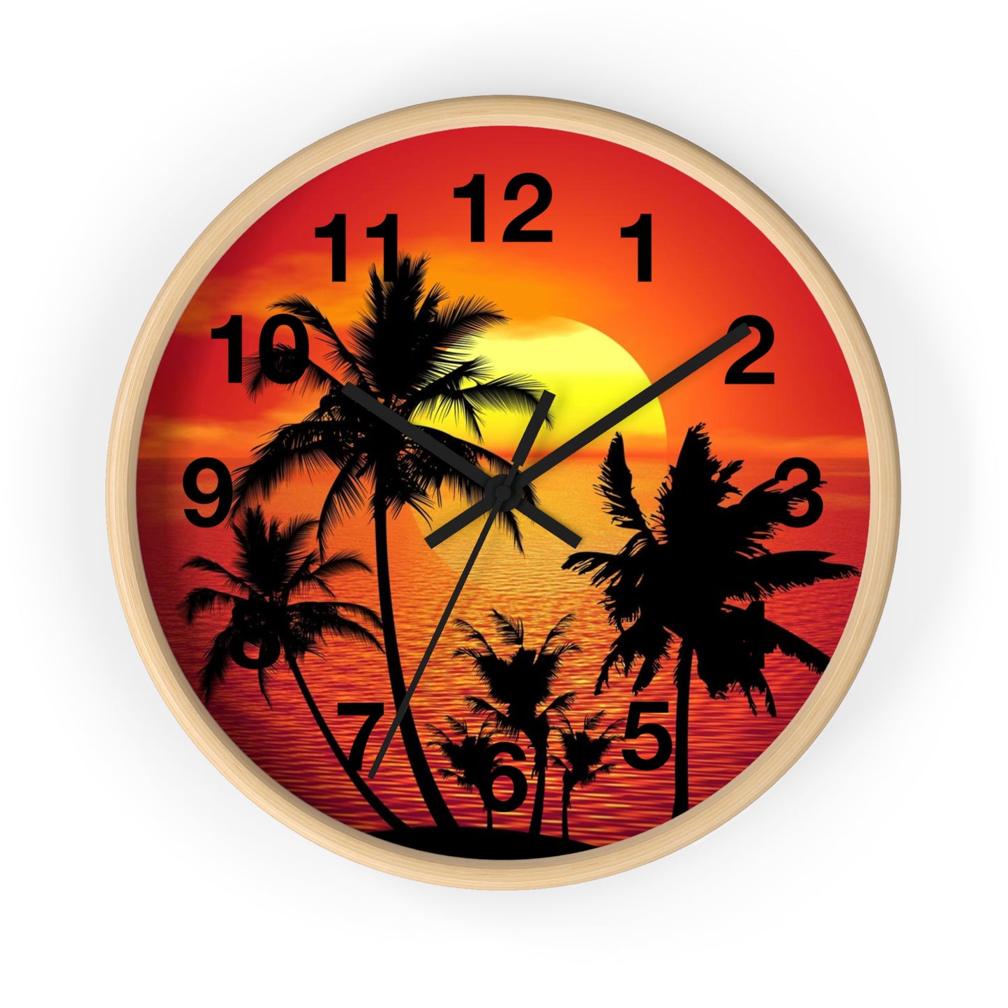 Wall Clock Beautiful Sunset