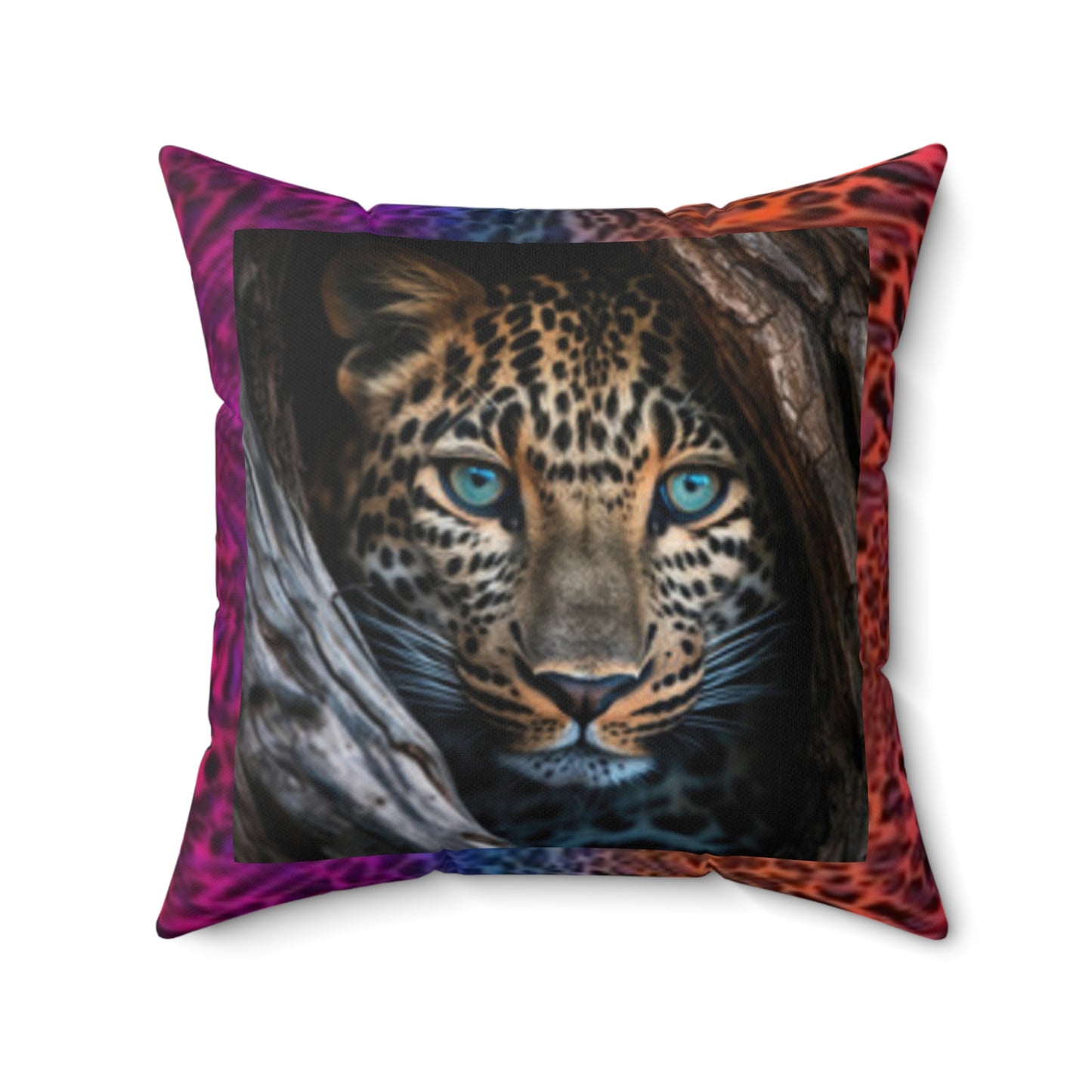 Wildlife-Inspired Decorative Pillow, Leopard & Animal Print Throw Pillow, Animal Lover Gift, Bohemian Home Decor, Nature-Inspired Cushion