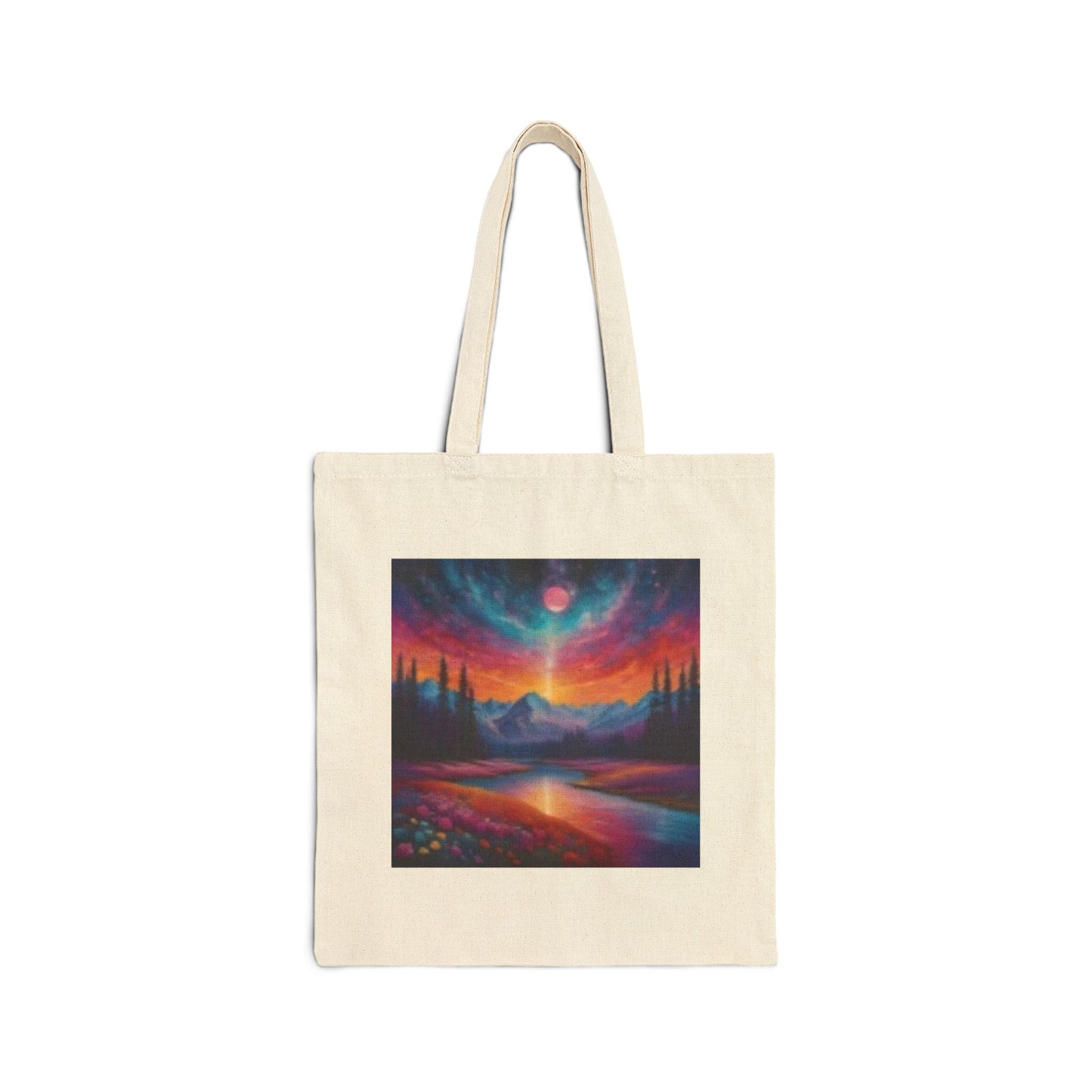 Adventure-Themed Cotton Canvas Tote Bag - Perfect for Nature Lovers