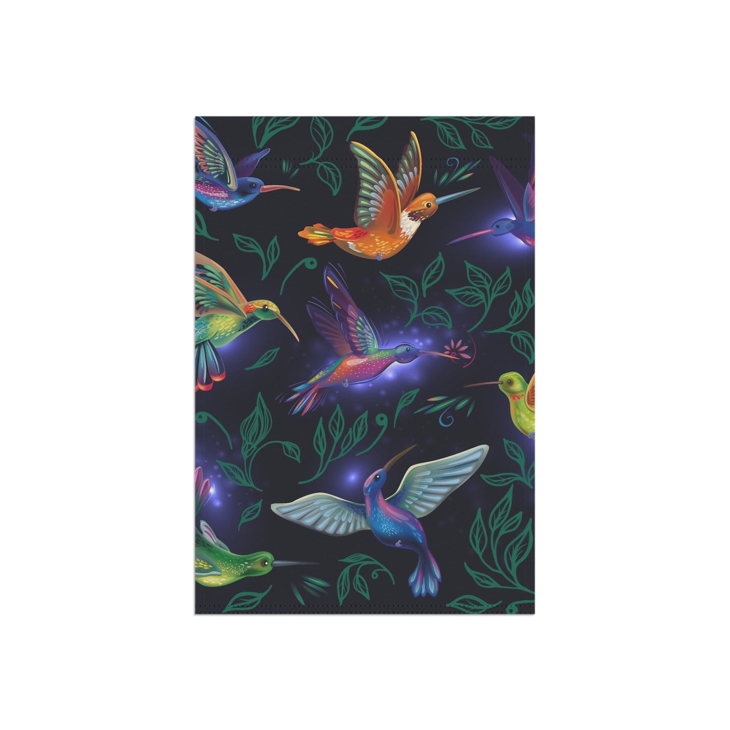 Bandera de jardín y casa de 30 x 45 cm (colibríes)
