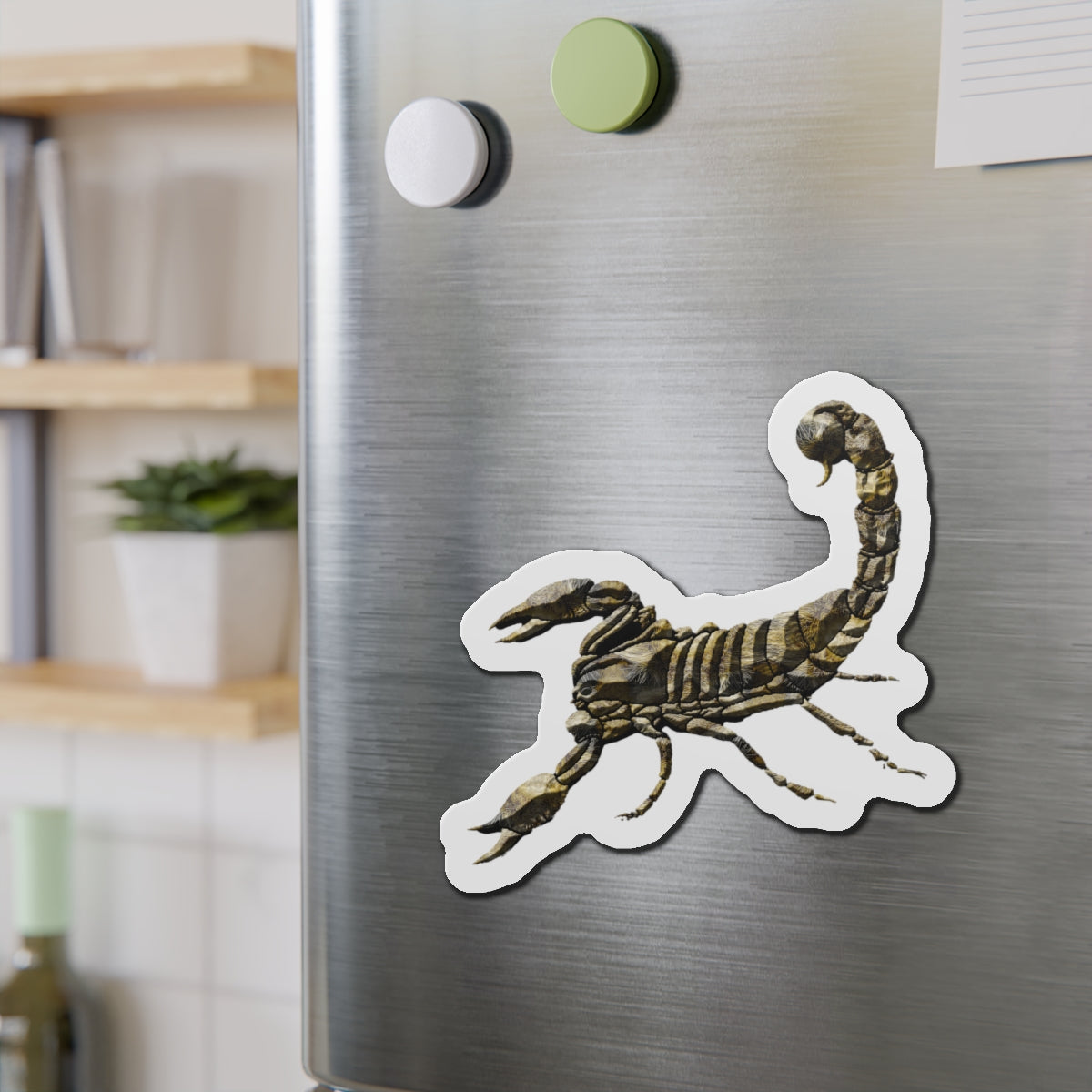 Artistic Scorpion Die-Cut Magnet 6"x6"- Unique Home Decor