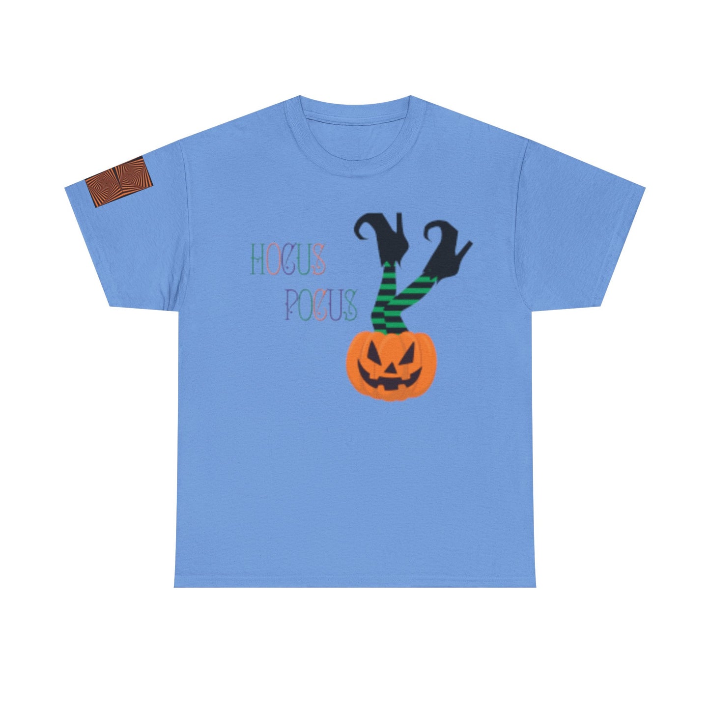 Orange Pumpkin Legs coming out Unisex Heavy Cotton T-shirt