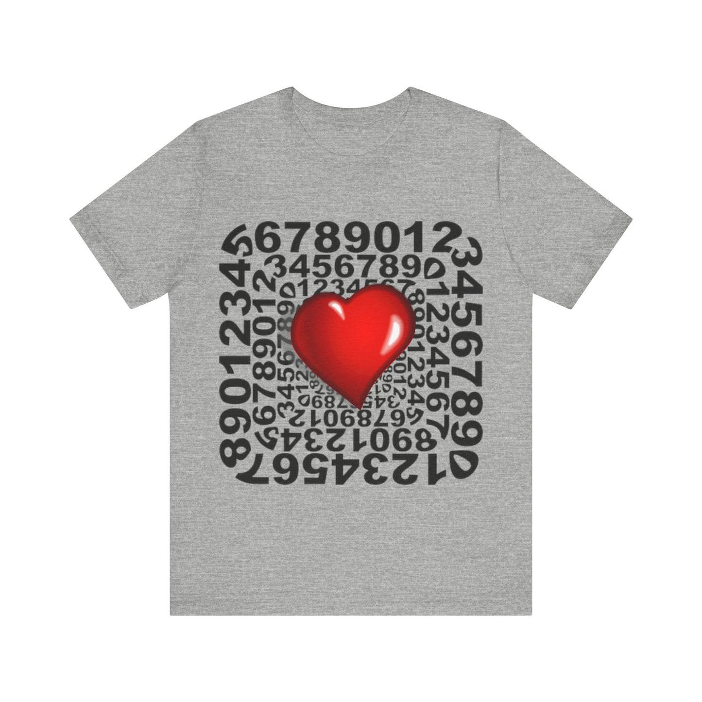 T-shirt Numbers Heart