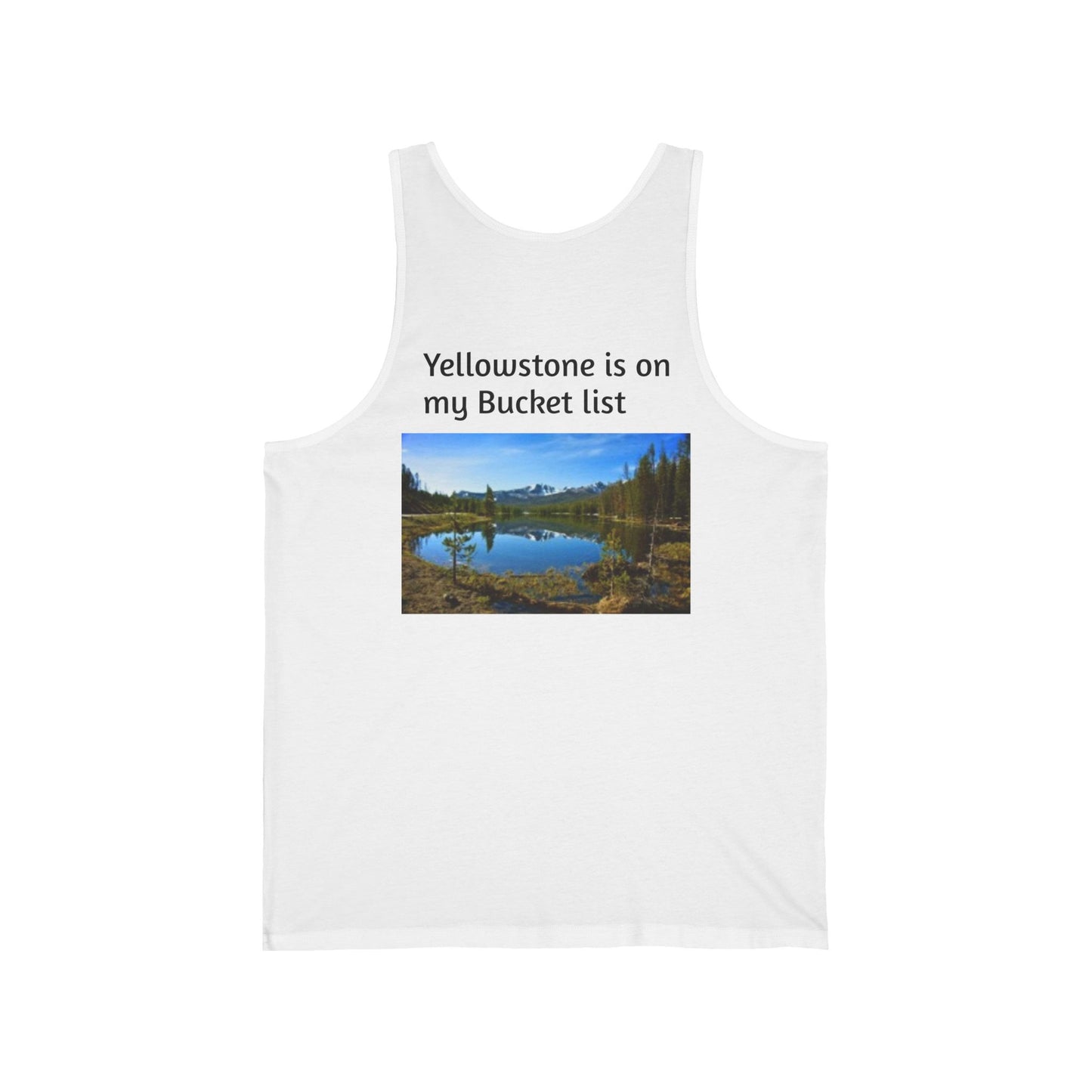 Yellowstone National Park Adventure Unisex Jersey Tank - Vintage and Customizable Design