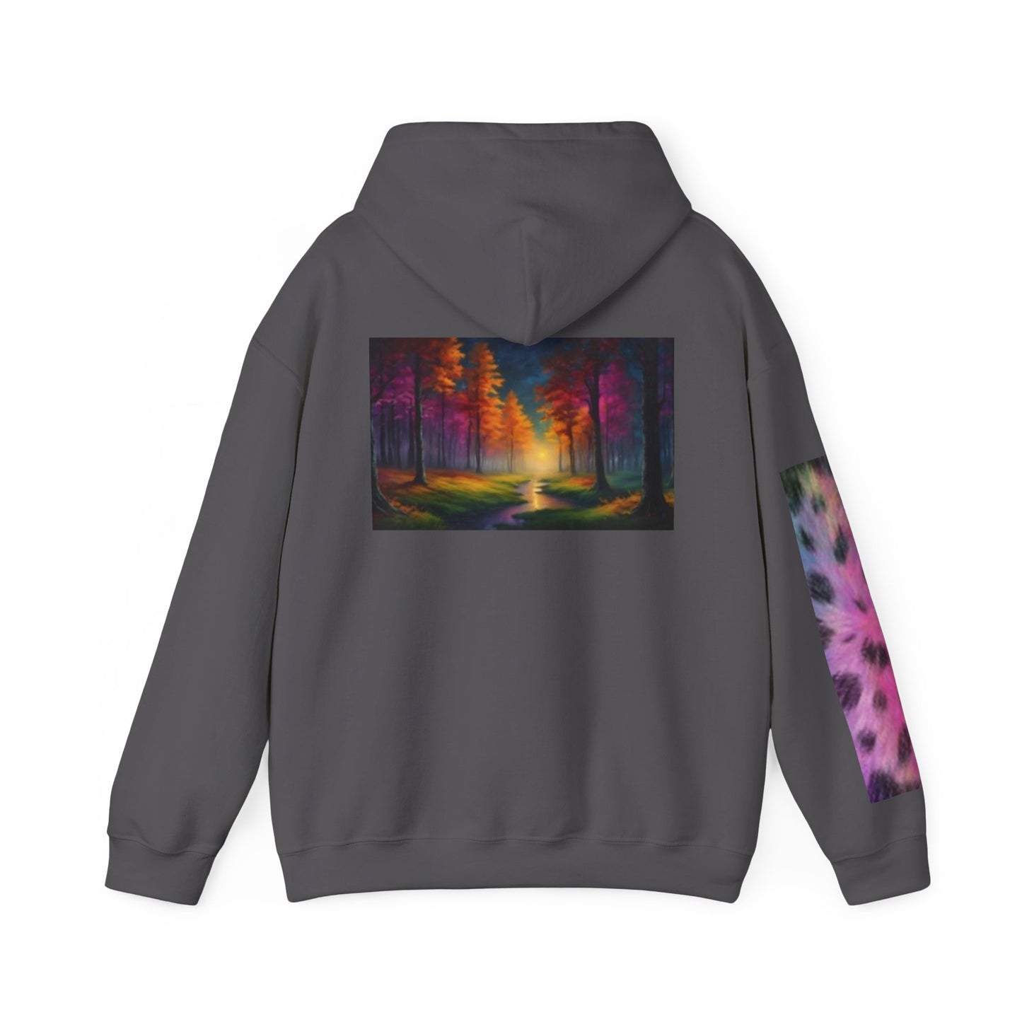 Vibrant Cat Art Hoodie - Cozy Animal Lover Sweatshirt, Festival Fashion, Gift for Cat Mom, Fall Outfit, Unique Hooded Sweatshirt