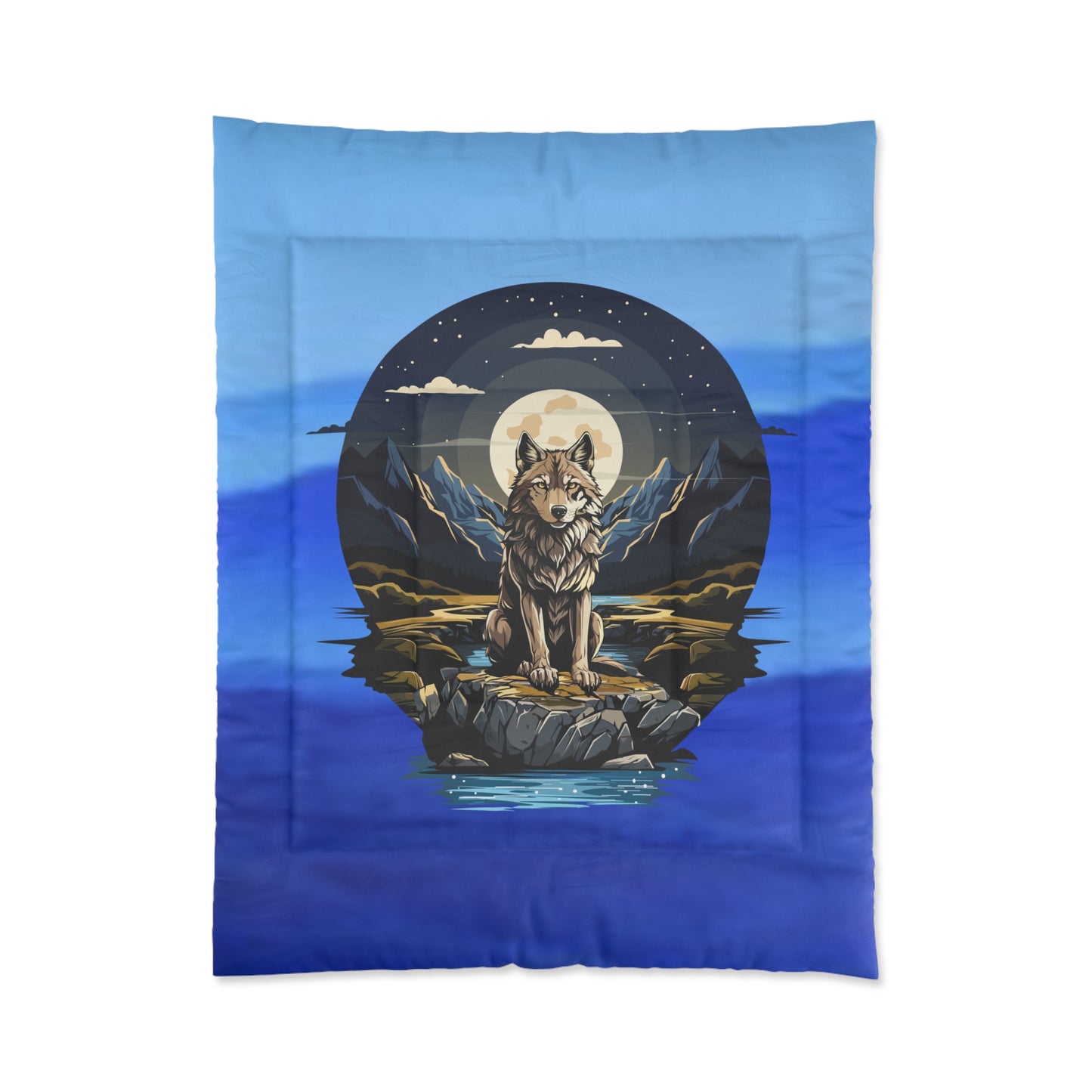 Majestic Wolf Comforter – Cozy Wilderness Bedding for Nature Lovers