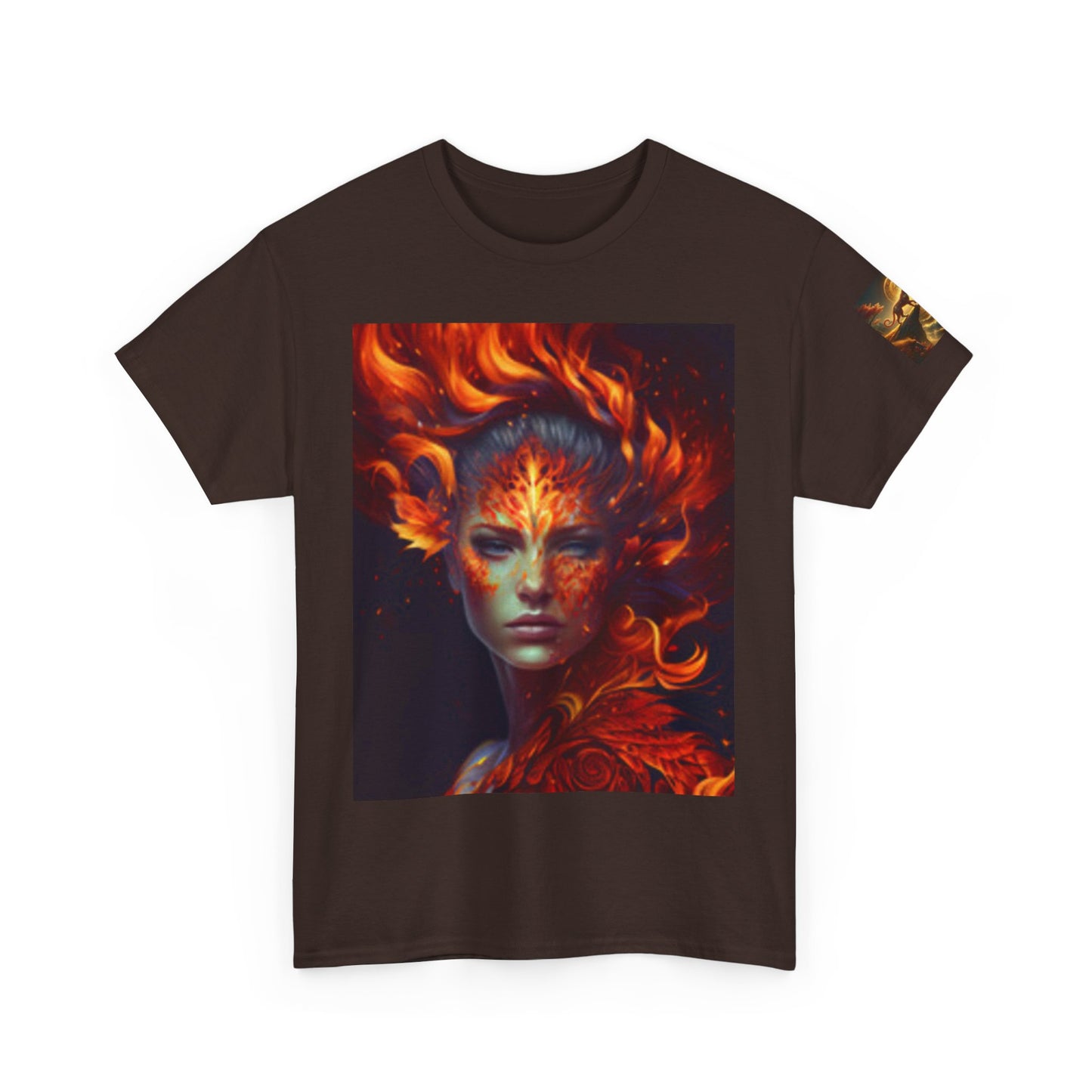 T-shirt unisexe en coton épais – T-shirt fantaisie ardente pour les âmes créatives 