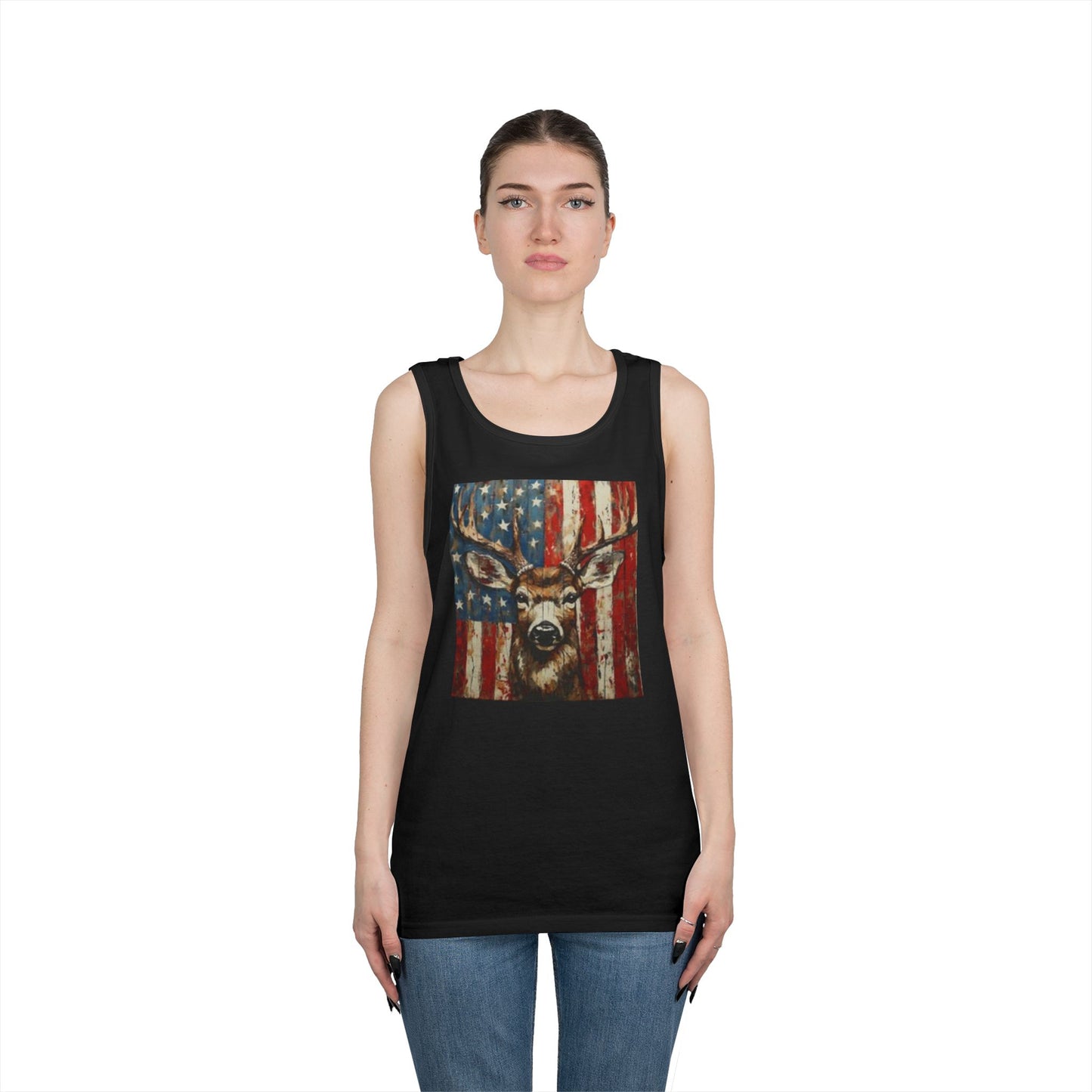 Patriotic Wildlife Tank Top, Americana Unisex Shirt, Fourth of July Apparel, Vintage Deer and Eagle Design, Summer Casual Wear, Gifts [...]