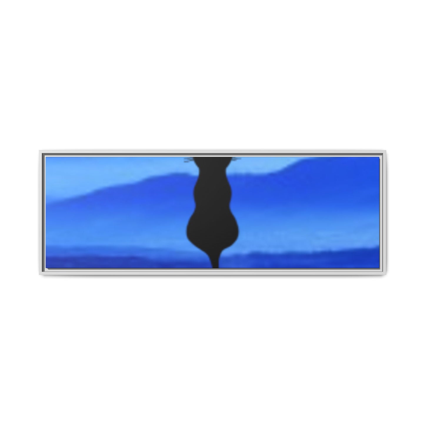 Framed Cat Silhouette Art Print, Wall Decor, Cat Lover Gift, Home Office Art, Pet Memorial