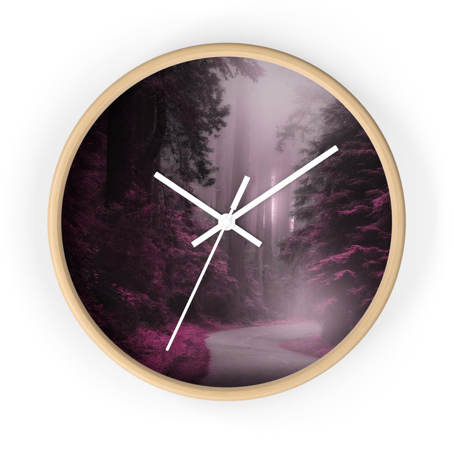 Wall Clock Purple Wilderness So Beautiful