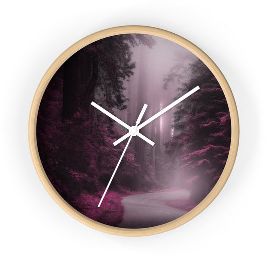 Wall Clock Purple Wilderness So Beautiful