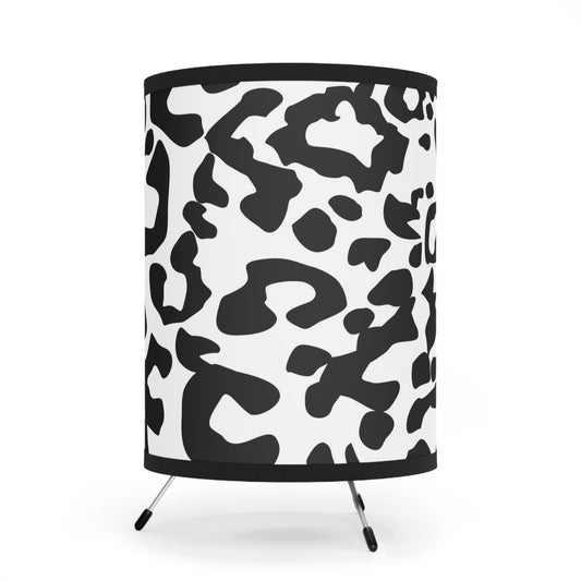 Modern Animal Print Tripod Lamp - Stylish High-Res Shade for Home Decor