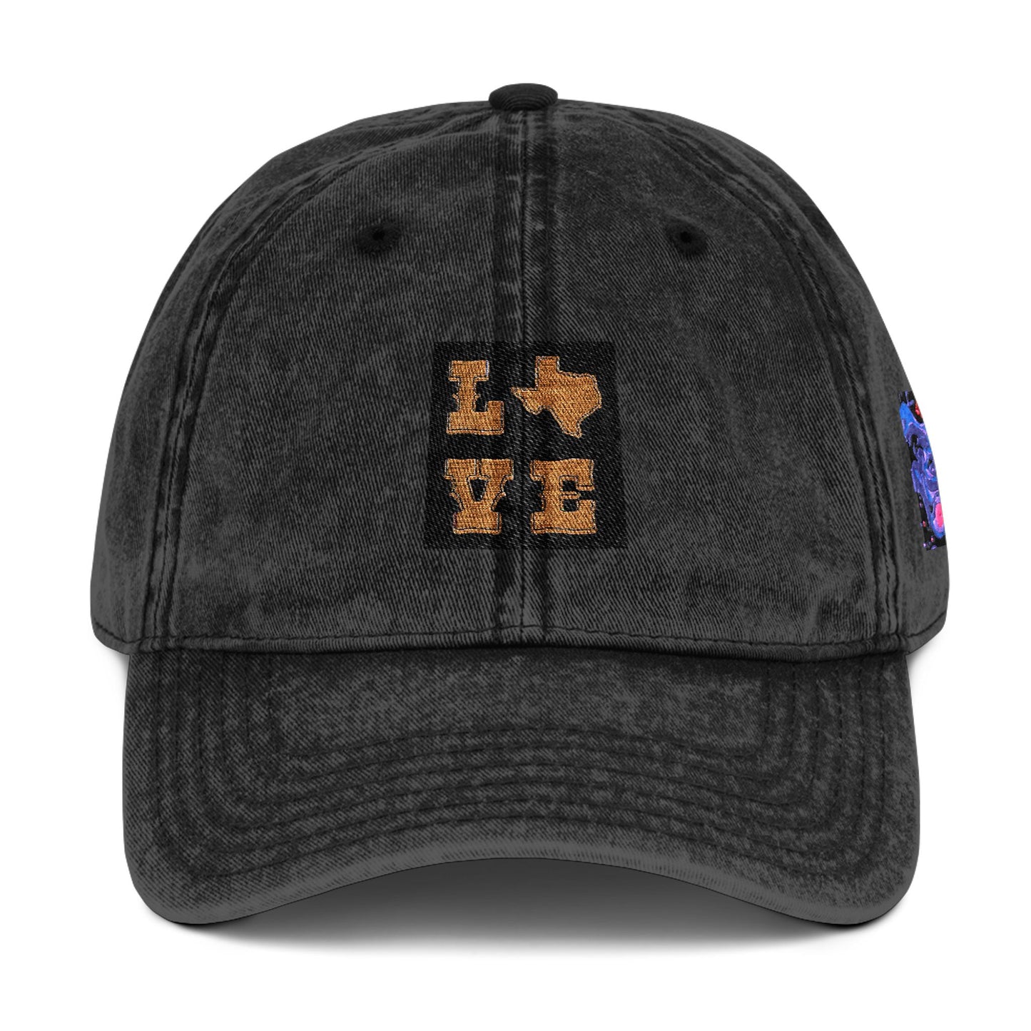 Vintage Embroidered Cap - 'Love Texas' Design