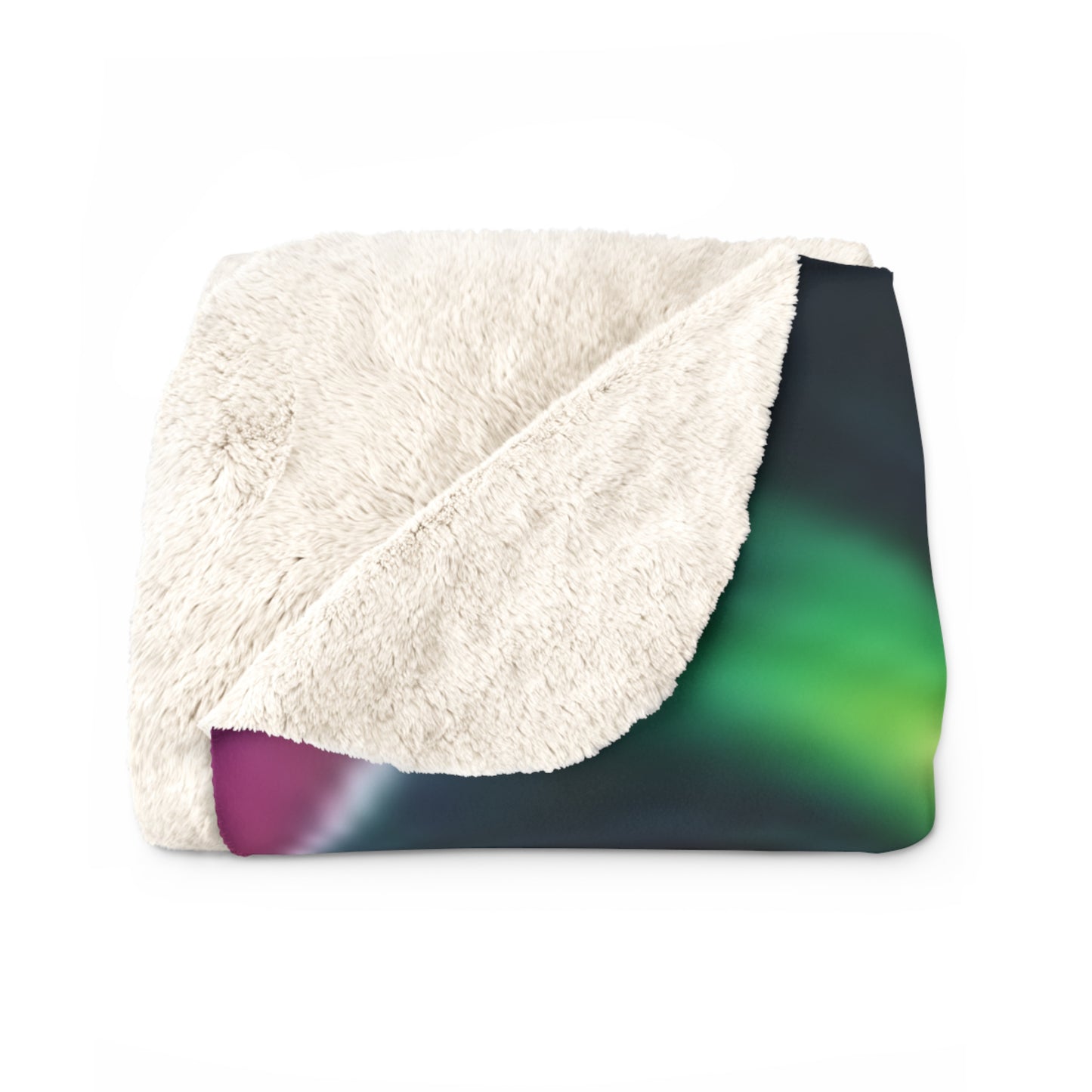 Sherpa Fleece Blanket Green Alien Children Love's Blanket