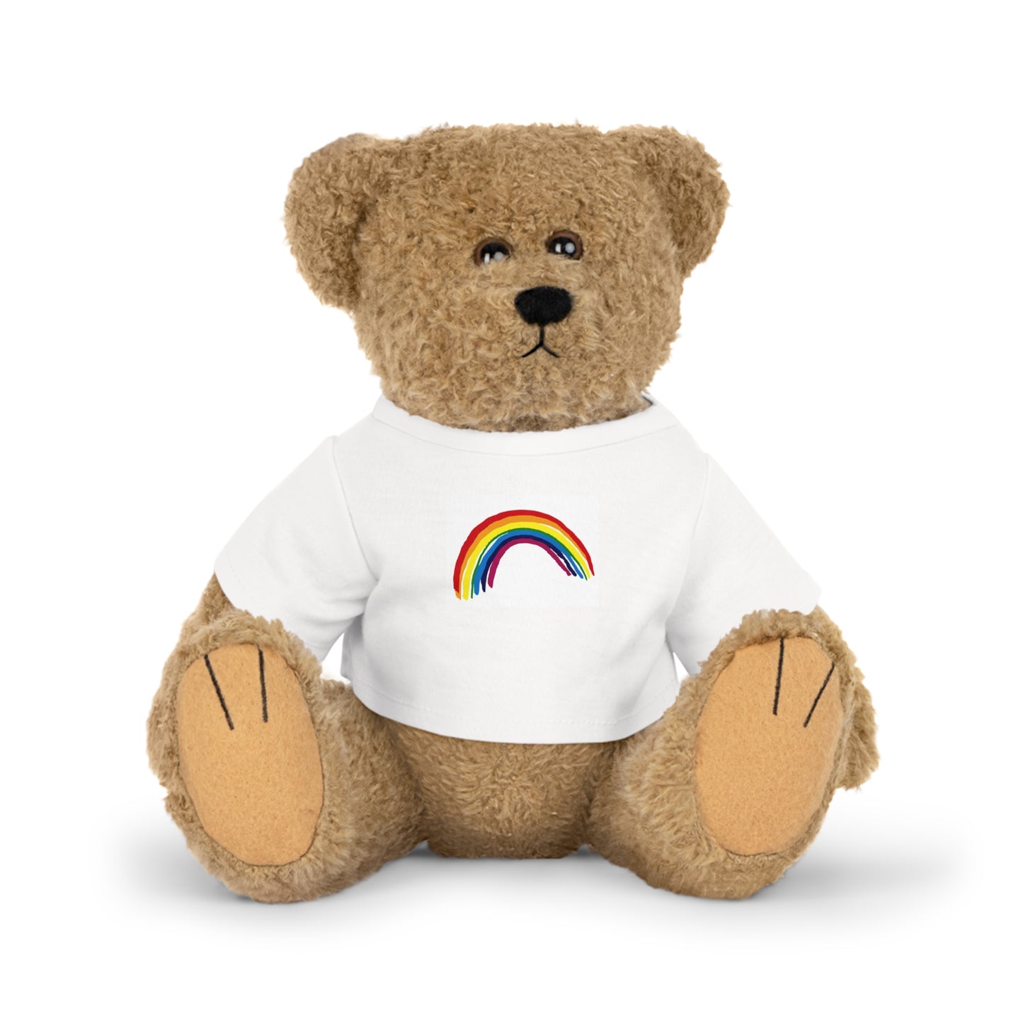 Oso de peluche con camiseta Oso Arcoiris