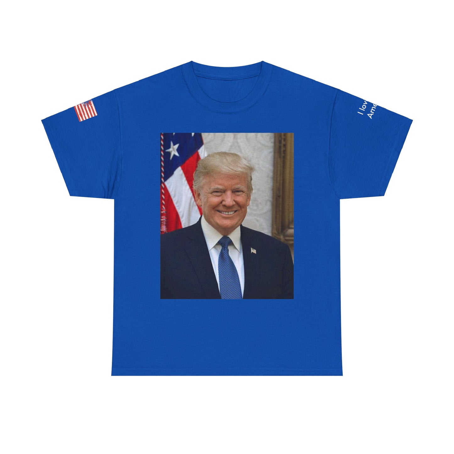 Camiseta del presidente Donald Trump "Amo a Estados Unidos"