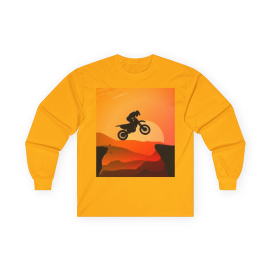 Adventure Sunset Long Sleeve Tee - Stunning Graphic Art for Nature Lovers